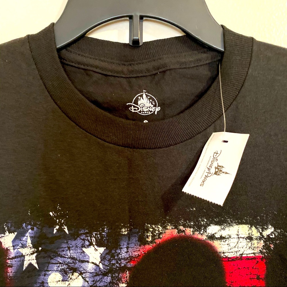 NWT Disney Parks Mickey Mouse Love Flag T- Shirt Sz S - Picture 6 of 8